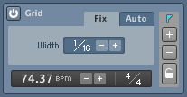 The Grid panel in Fix mode.