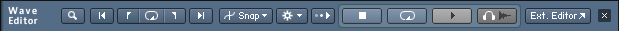 The Wave Editor Toolbar.