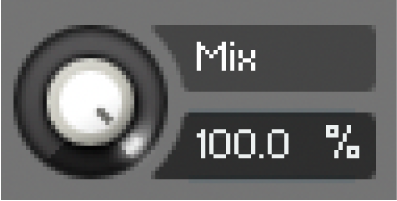 A unipolar mix knob.